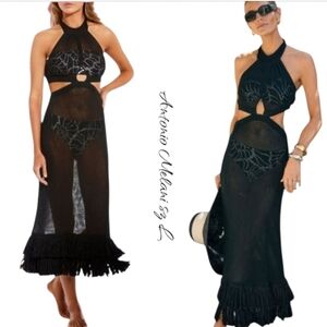 MWT Antonio Melani Cover Up Dress Maxi Sz Large